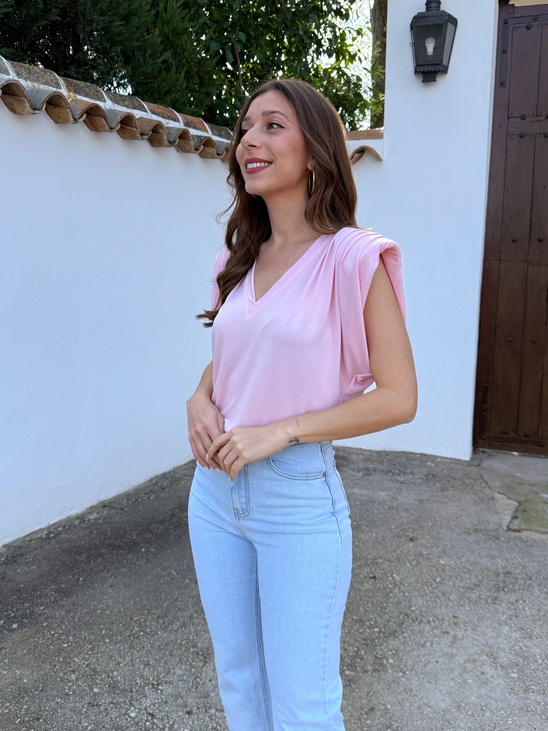 Camiseta Hombreras Pico Rosa - Imagen 5