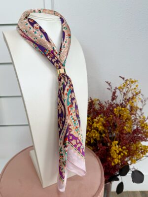 Pañuelo Seda Morado