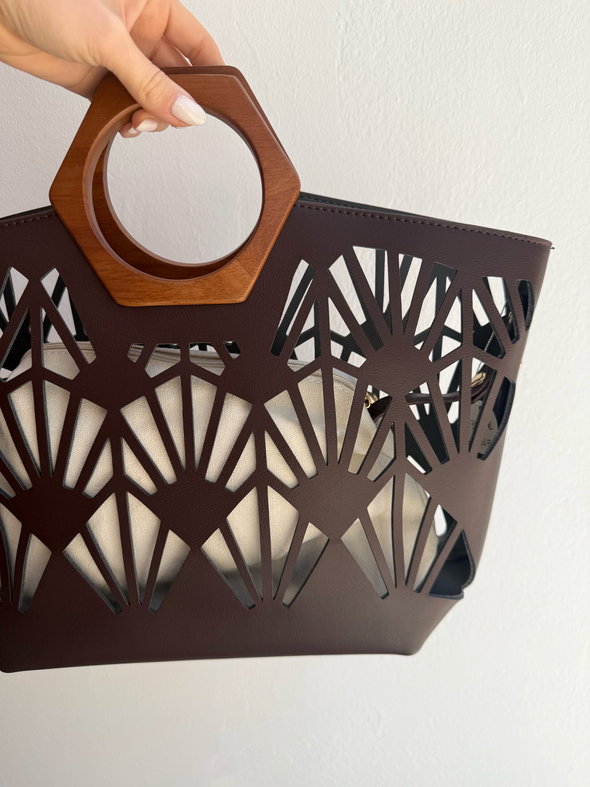 Bolso Cut Out Choco - Imagen 2