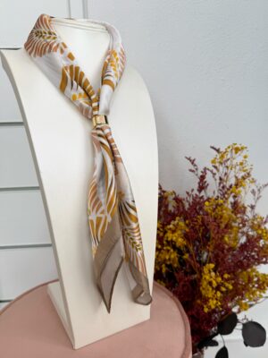 Pañuelo Seda Hojas