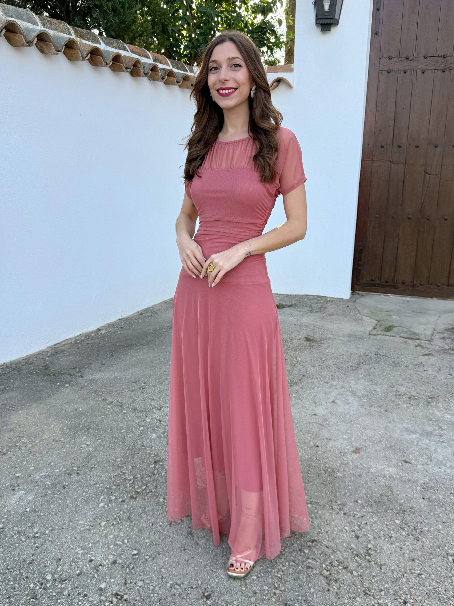 Vestido Esperanza Salmón - Imagen 4