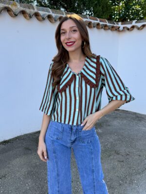 Blusa Dalia Turquesa