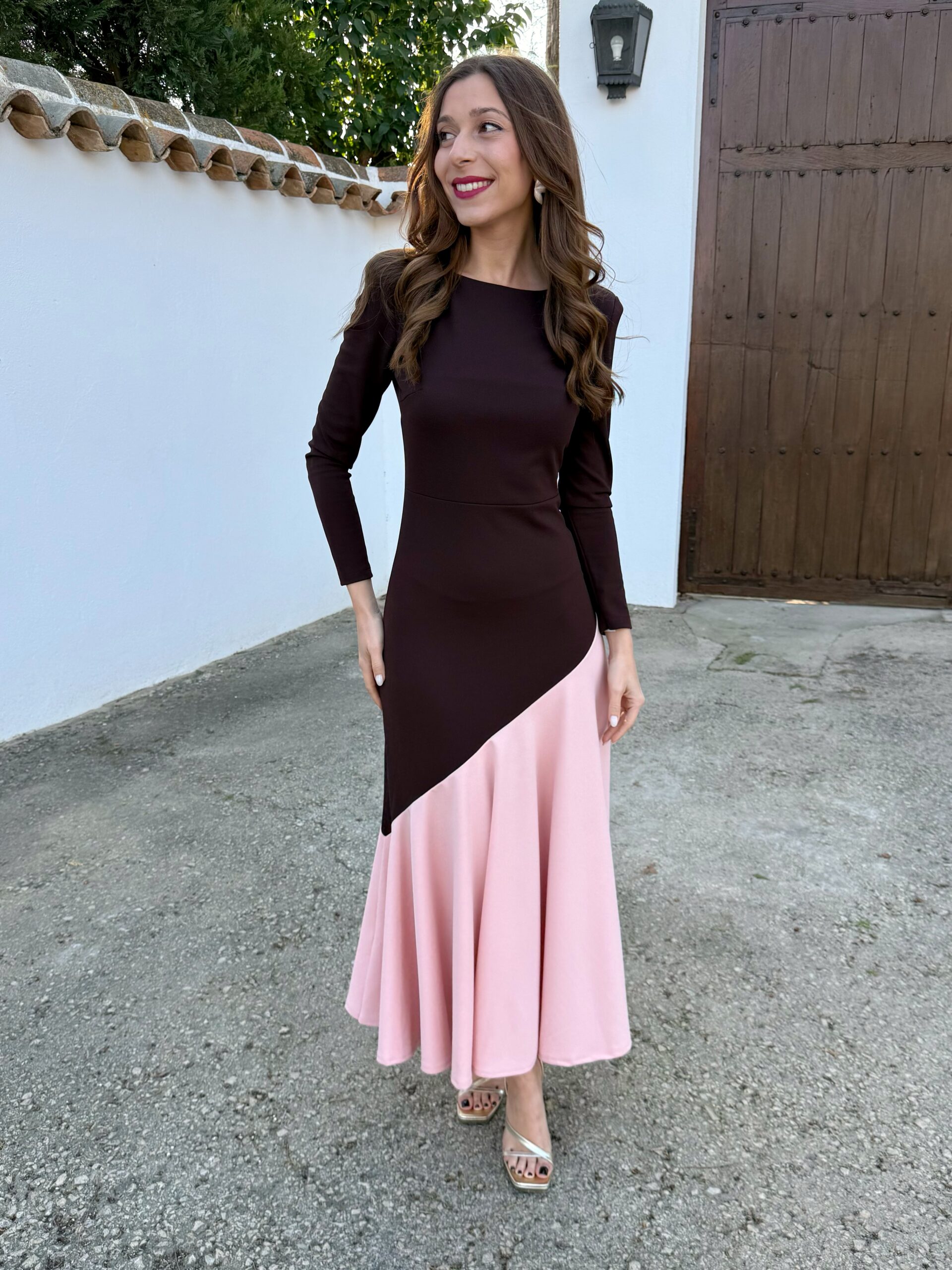 Vestido Fabiola Marrón - Imagen 4