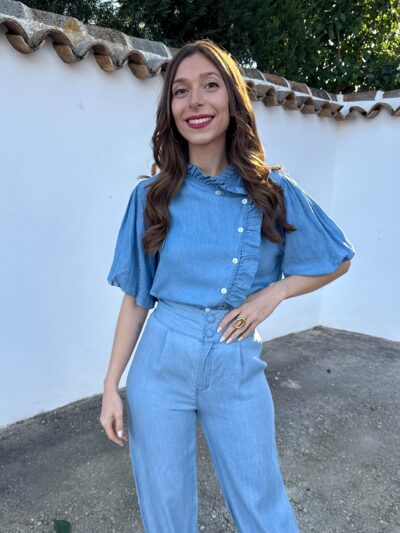 Camisa Elvira Denim Claro
