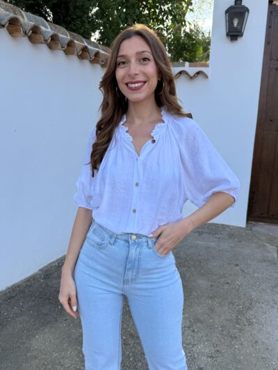 Camisa Fluida Diana Blanco