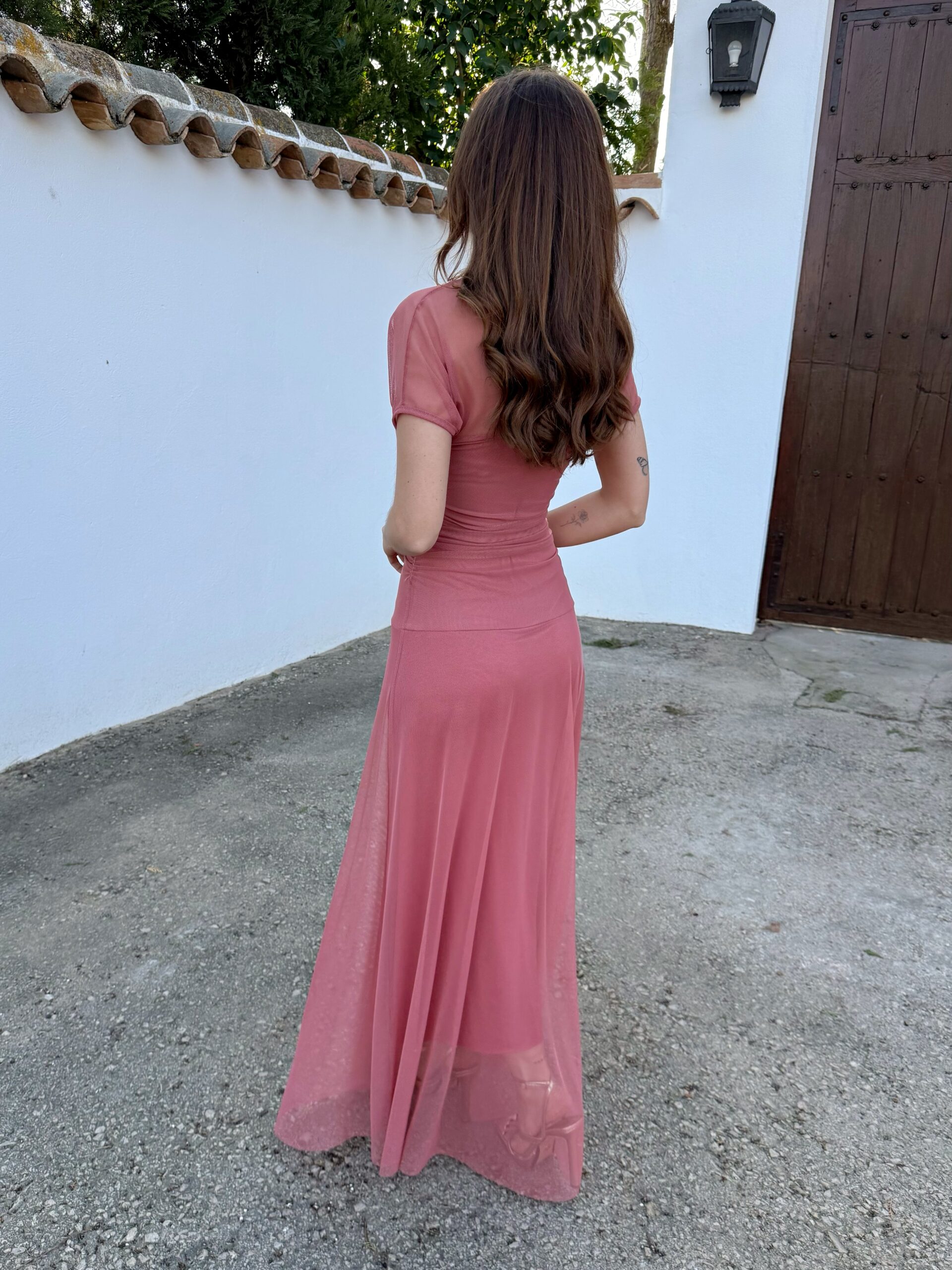 Vestido Esperanza Salmón - Imagen 3