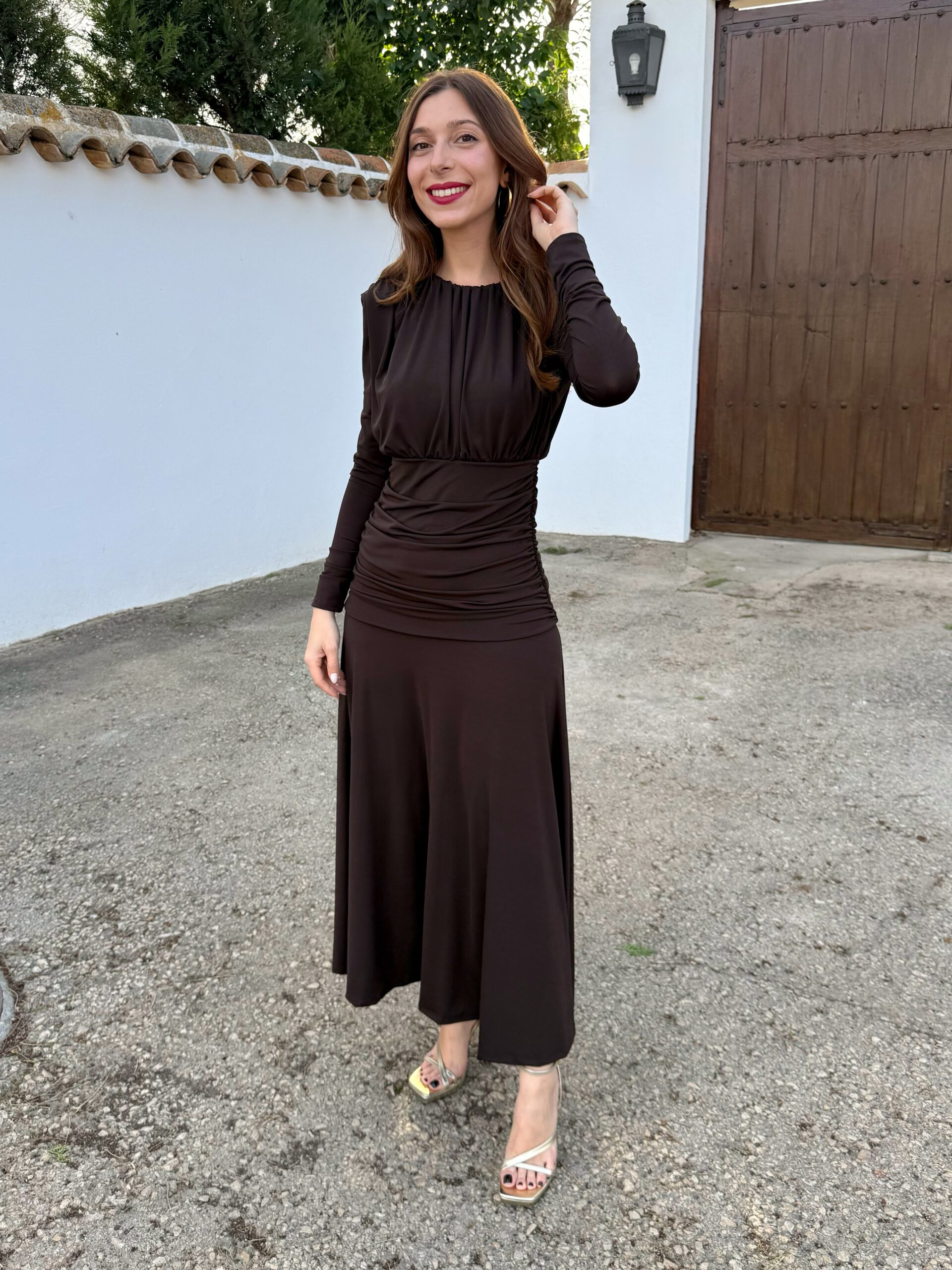 Vestido Marta Marrón - Imagen 5