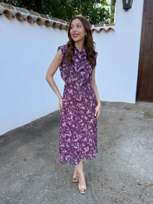 Vestido Gasa Sasha Morado
