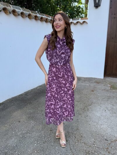 Vestido Gasa Sasha Morado