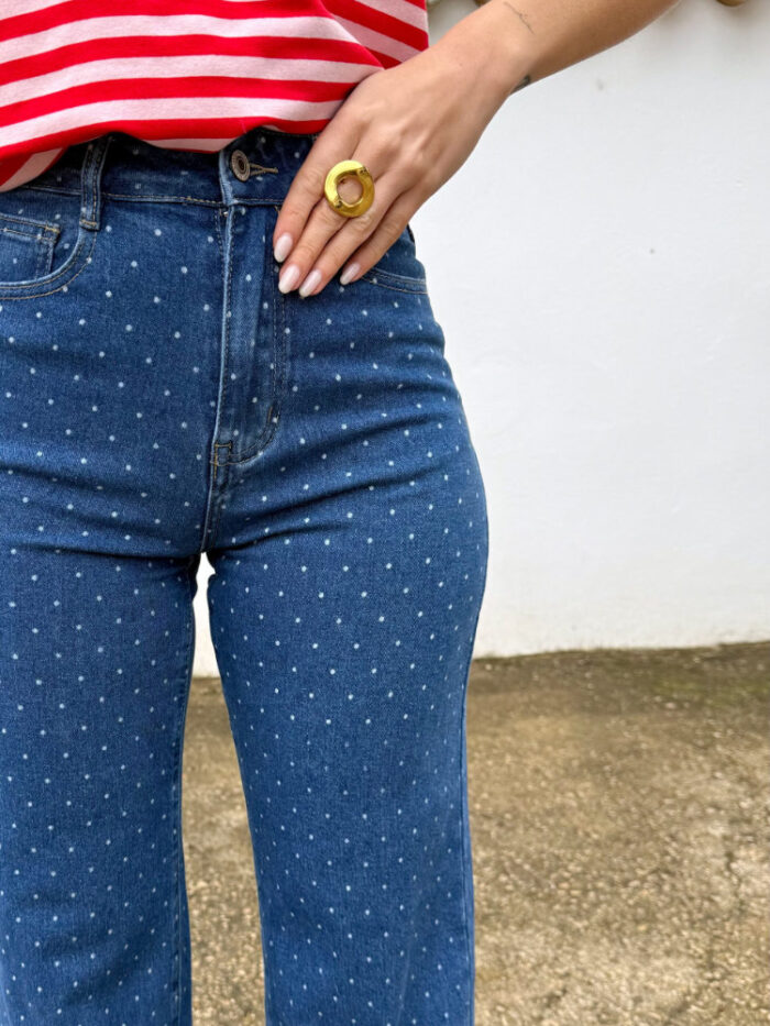 Pantalón Vaquero Lunares - XS