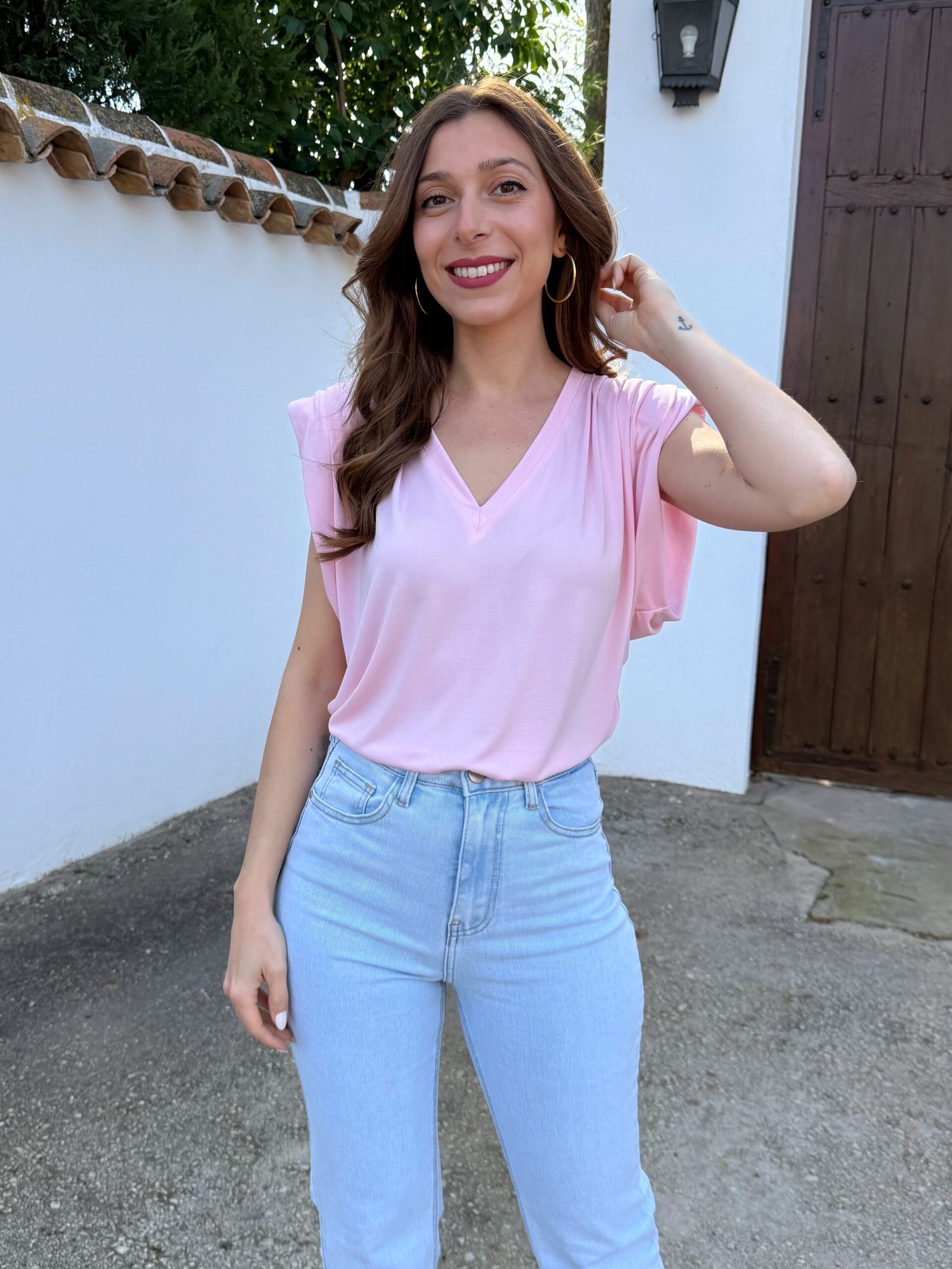 Camiseta Hombreras Pico Rosa - Imagen 3