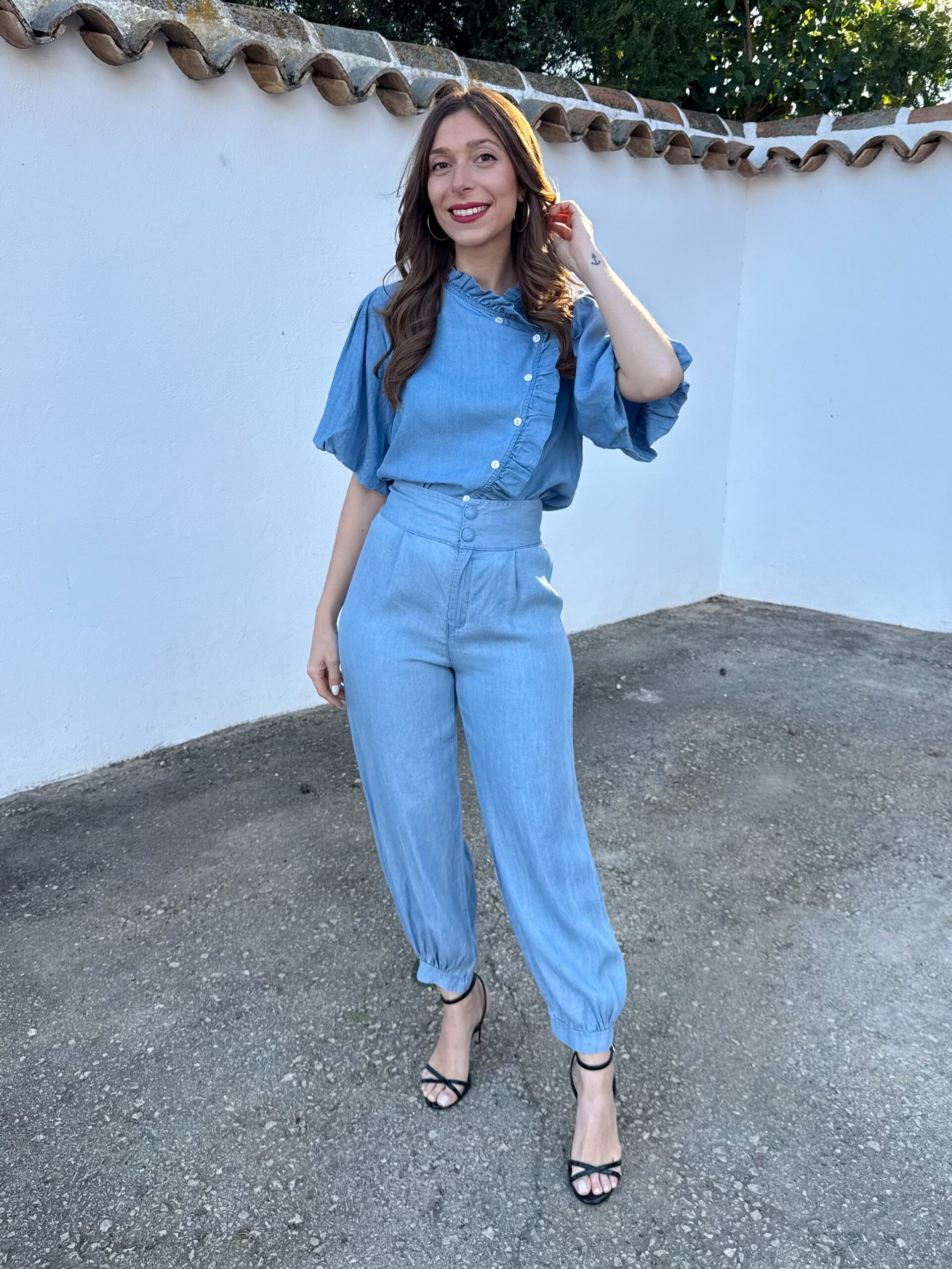 Camisa Elvira Denim Claro - Imagen 6