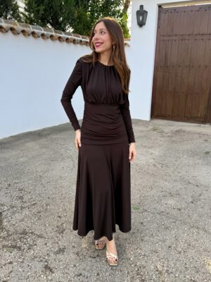 Vestido Marta Marrón