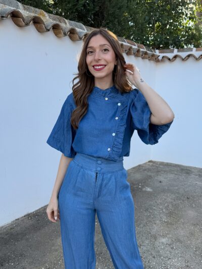 Camisa Elvira Denim Oscuro