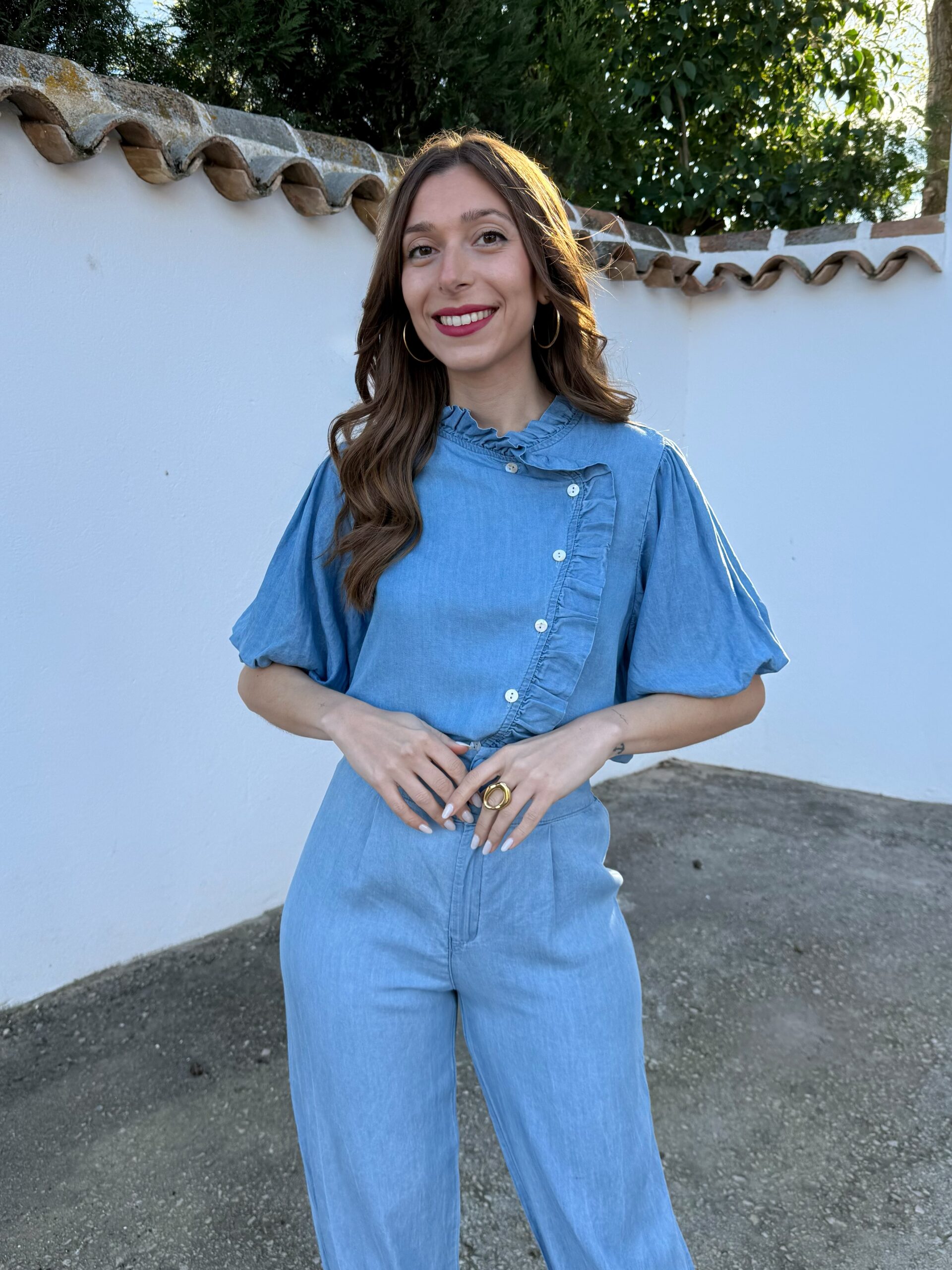 Camisa Elvira Denim Claro - Imagen 5