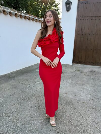 Vestido Triana Rojo - Talla única