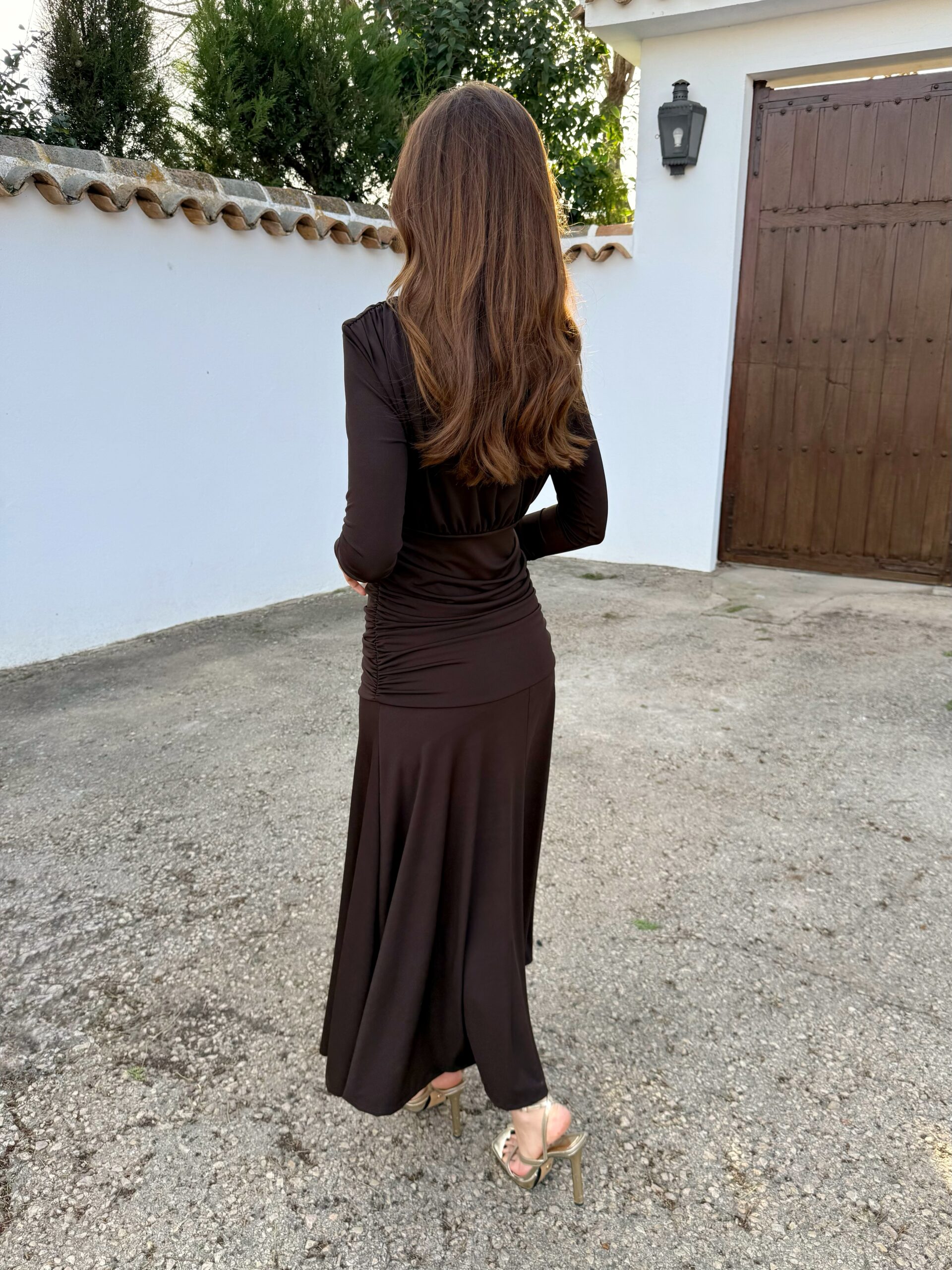 Vestido Marta Marrón - Imagen 3