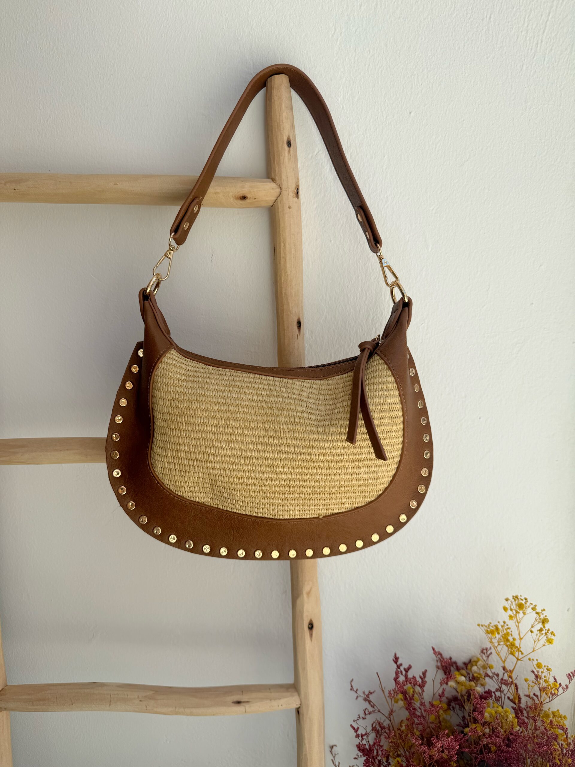 Bolso Ribete Camel - Imagen 2