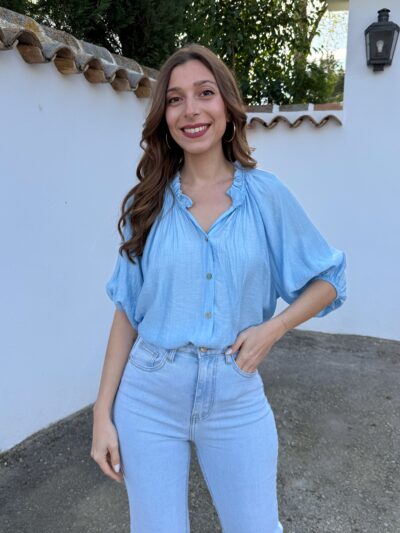 Camisa Fluida Diana Azul