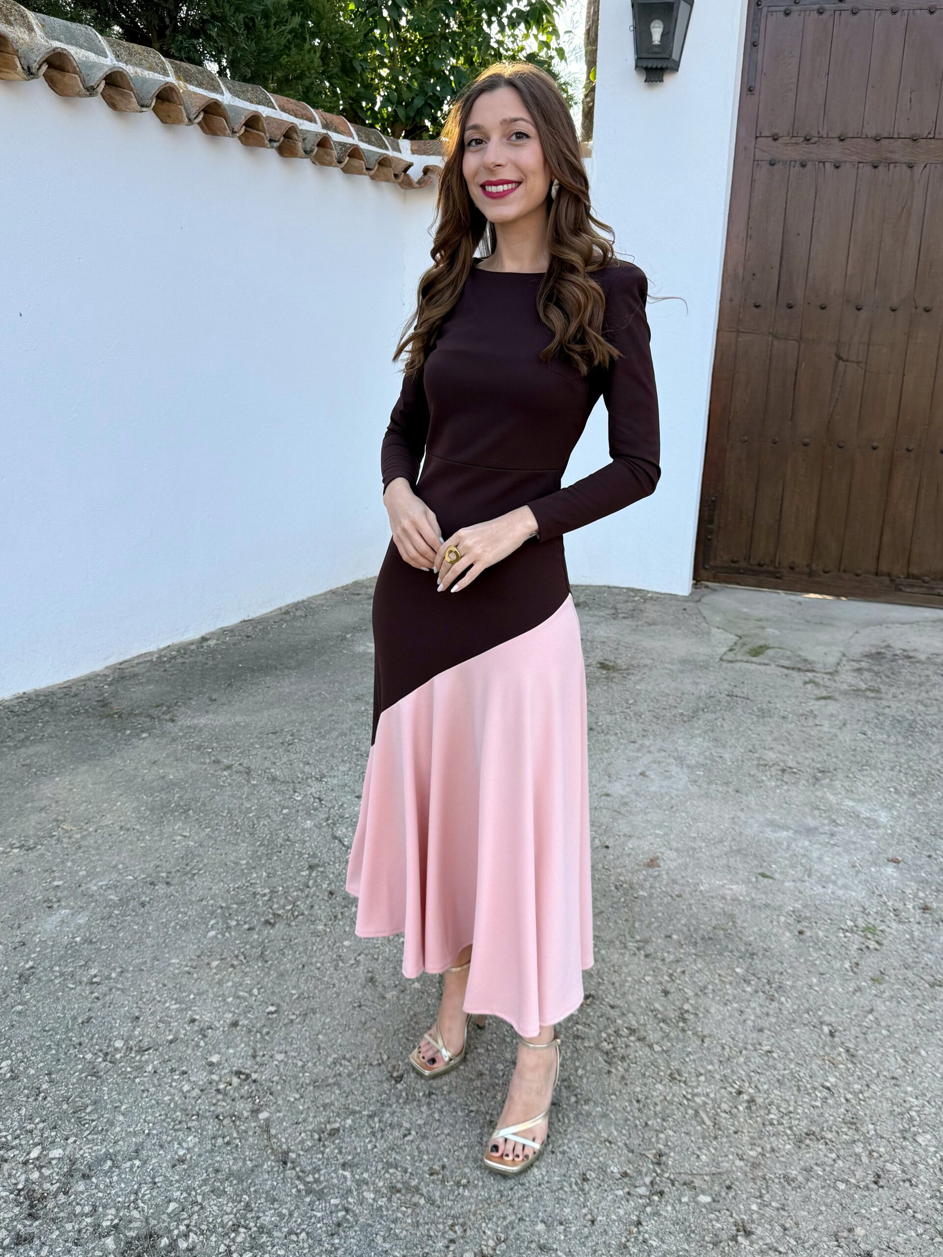 Vestido Fabiola Marrón