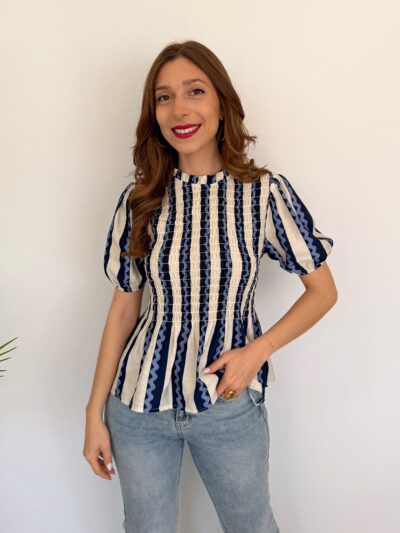 Blusa Mauri Azul Marino - Talla única