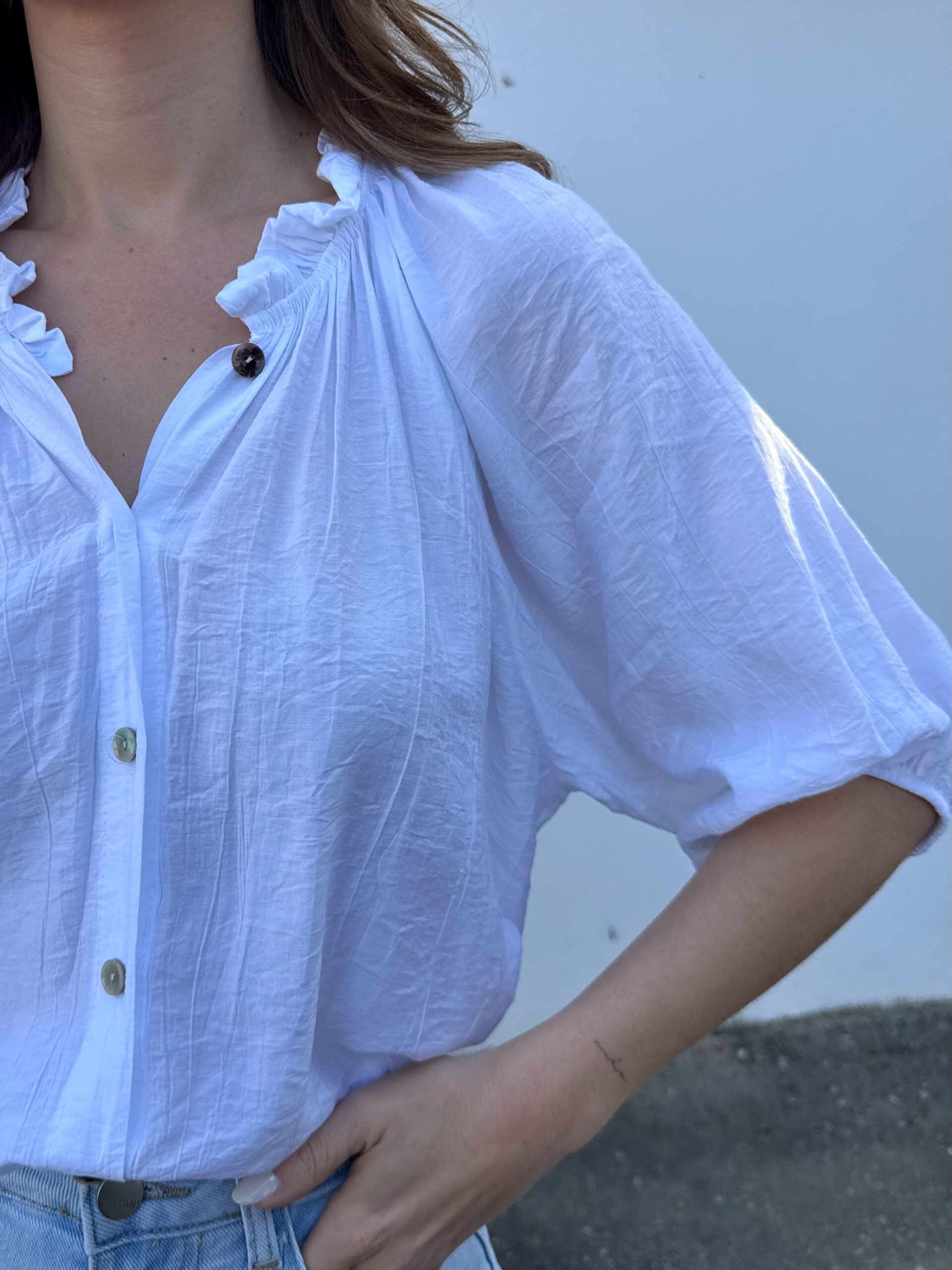 Camisa Fluida Diana Blanco - Imagen 3