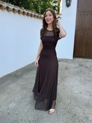 Vestido Esperanza Marrón