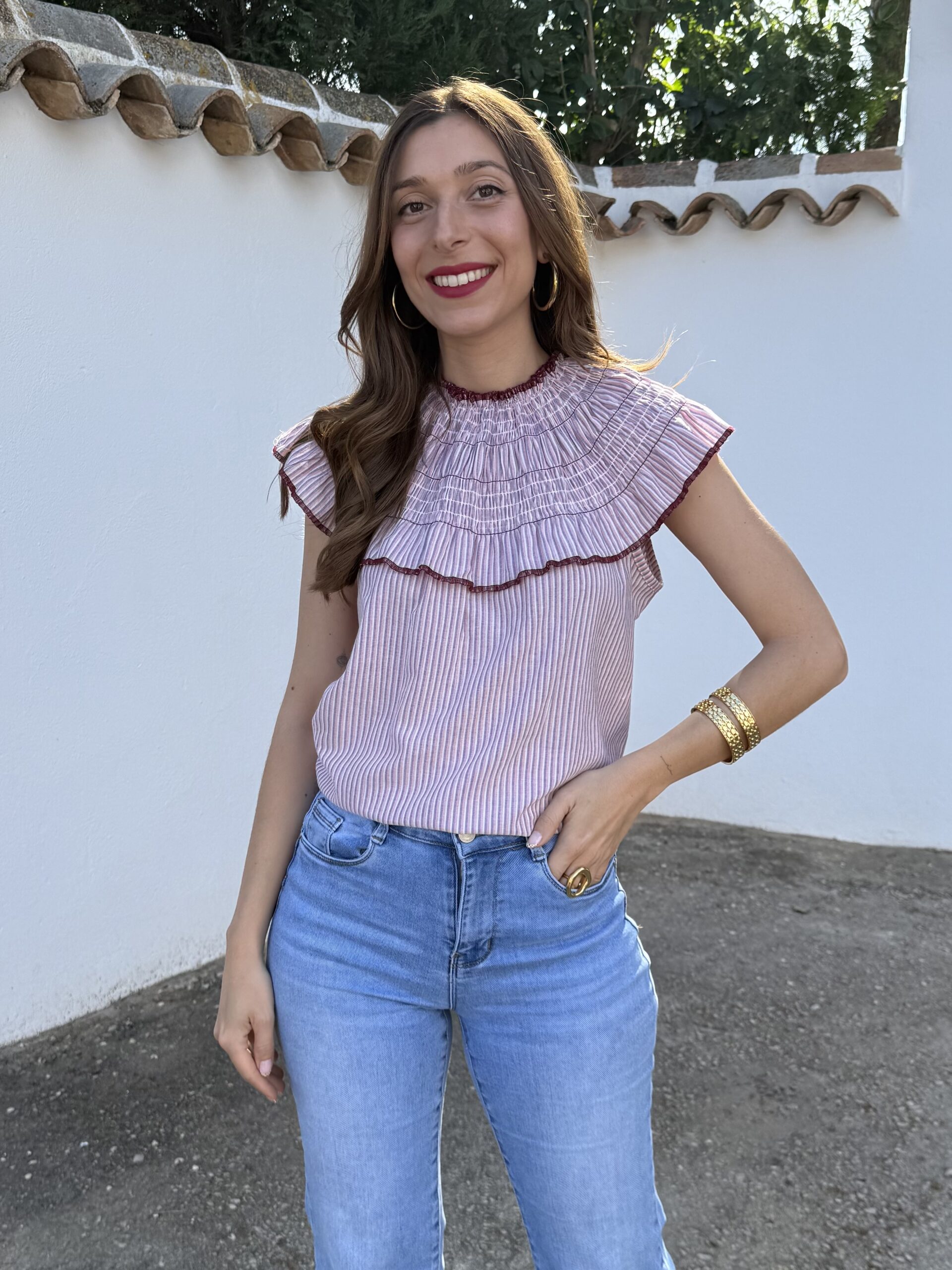 Blusa Tulum Vino - Imagen 2
