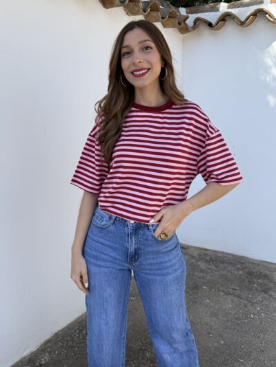 Camiseta Marsella Rosa/Vino