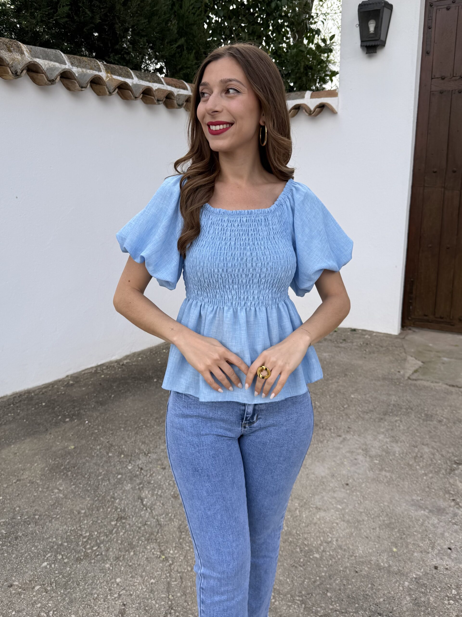 Blusa Lirio Azul - Imagen 3