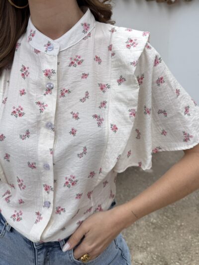 Camisa Coquette Flores