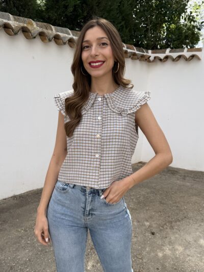 Chaleco Babydoll Azul