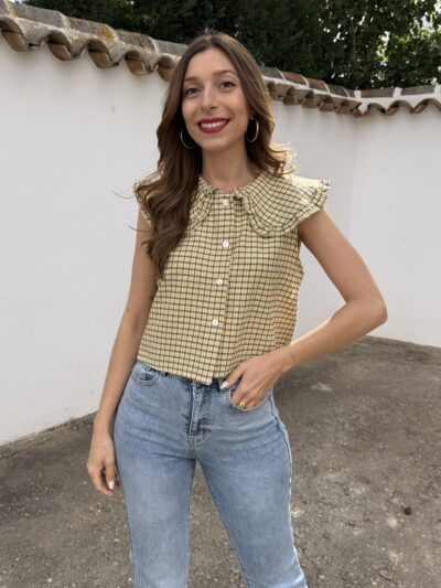 Chaleco Babydoll Mostaza
