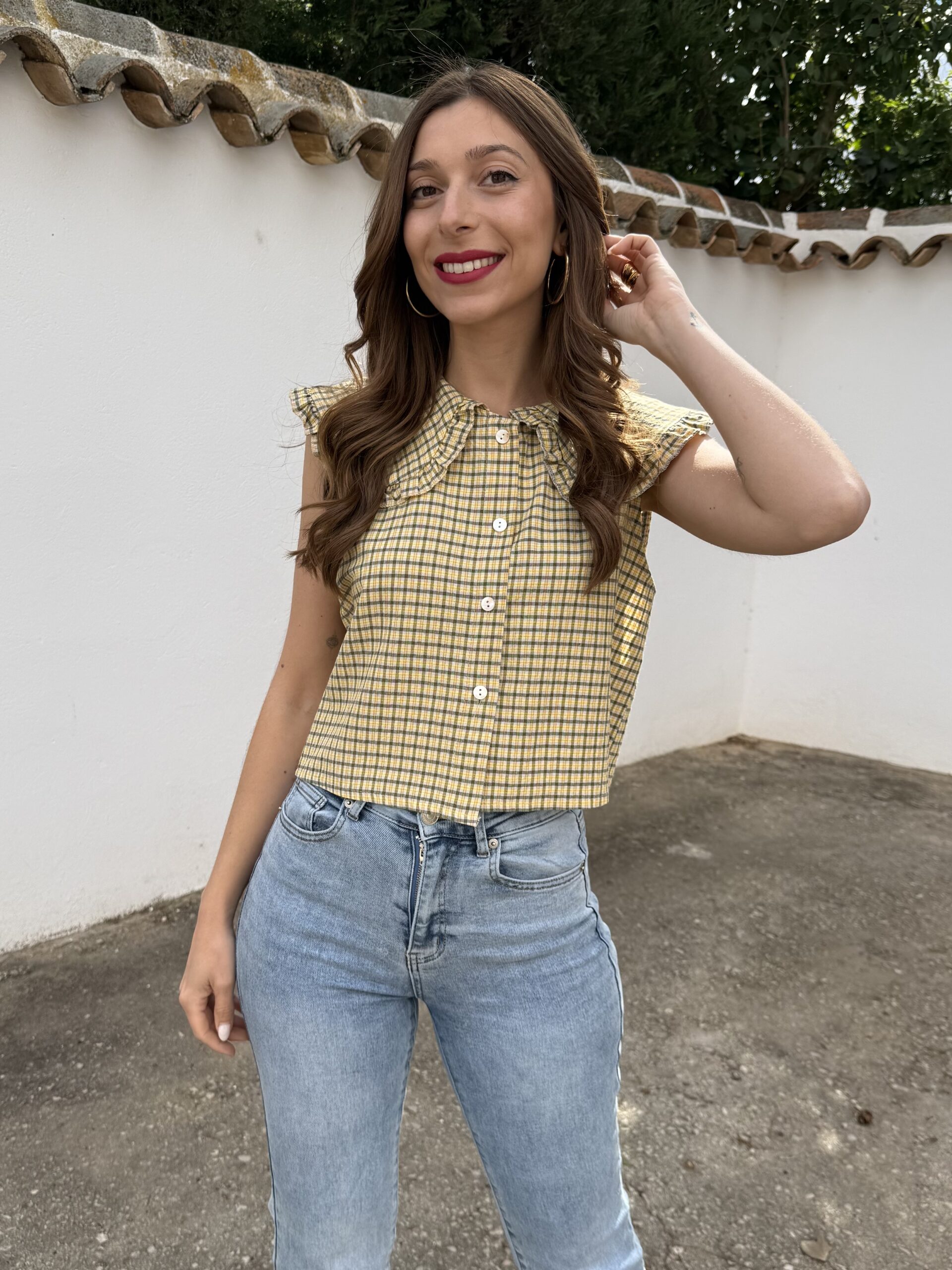 Chaleco Babydoll Mostaza - Imagen 3