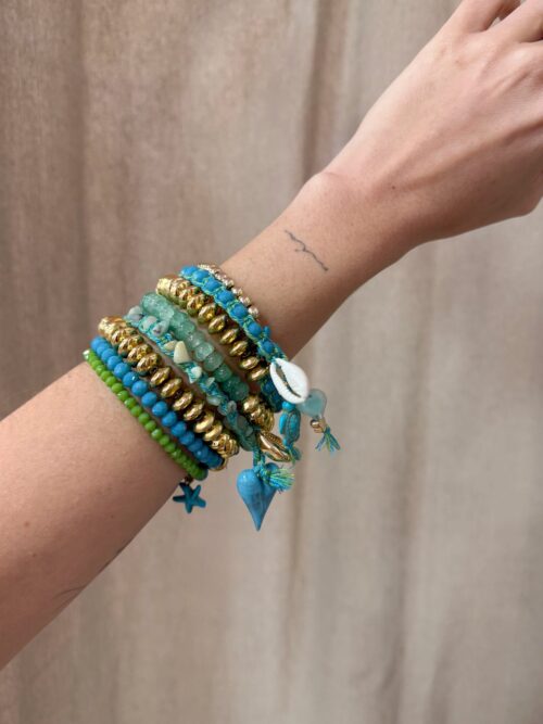 Pulsera Muelle Charm Azul