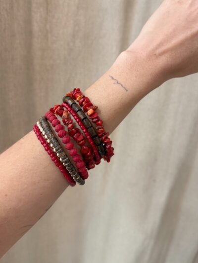 Pulsera Muelle Charm Rojo