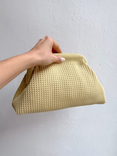 Bolso Tela Amarillo Pastel