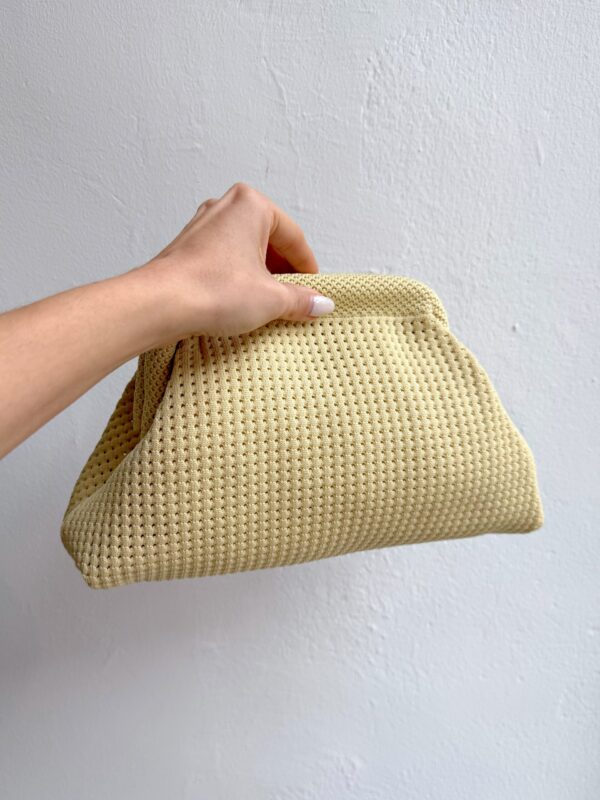 Bolso Tela Amarillo Pastel
