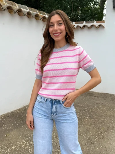 Jersey Hilo Rosa Bebé