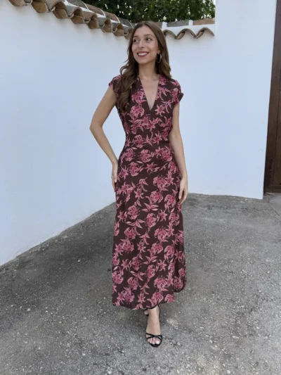 Vestido Delia Choco - Talla única