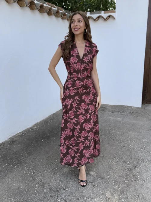 Vestido Delia Choco - Talla única