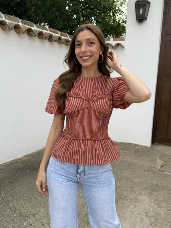 Blusa Gabriela Teja - Talla única