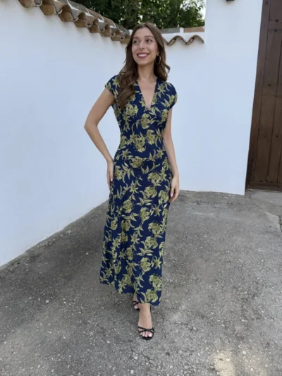 Vestido Delia Azul - Talla única