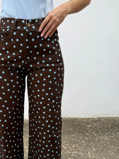 Pantalón Lunares Azul - Talla única
