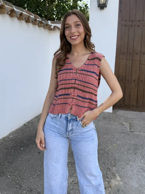 Top Punto Almería Rosa - Talla única