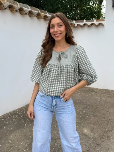 Blusa Vichy Sara Verde