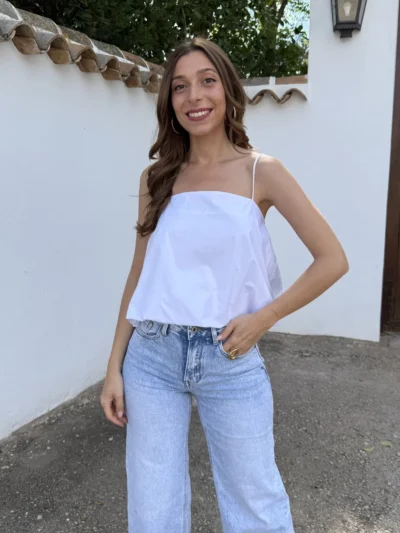 Top Globo Blanco