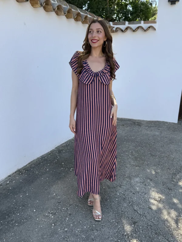 Vestido Viki Salmón