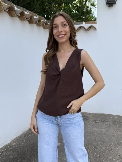 Blusa Dánae Marrón
