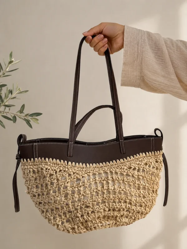 Bolso Rafia Chocolate